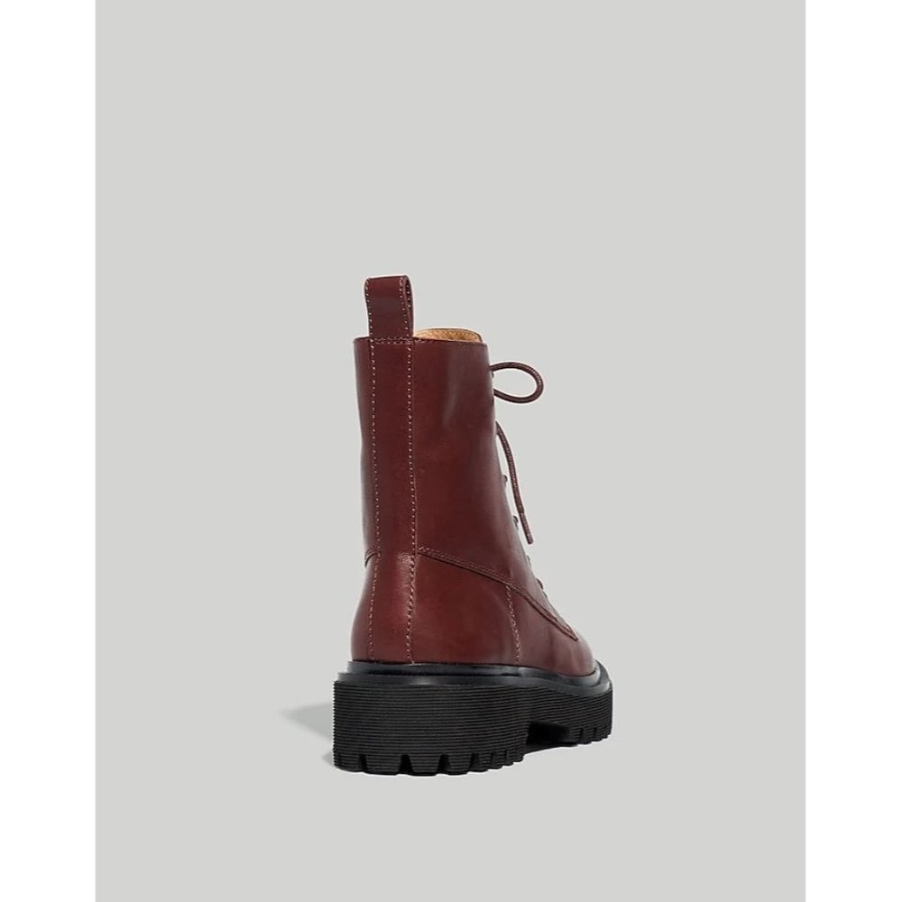 Madewell The Rayna Lace-Up Boot in Leather in Brown - Picture 3 of 9